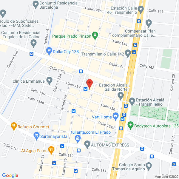 Mapa de Grupo Empresarial Mg & Ps S.A.S.