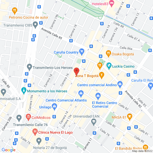 Map of Angie Carolina Machado Hernández