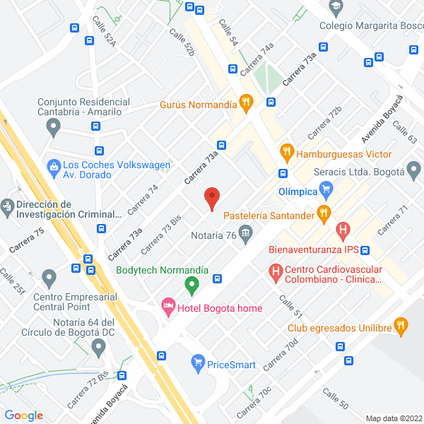 Mapa de Damcolmes Comercio Internacional