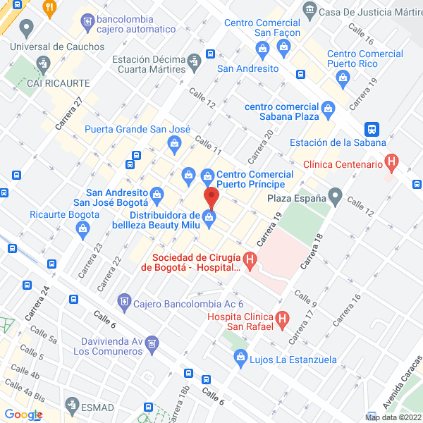 Mapa de Agencia Aseguradora Perez Y Piñeros Ltda.