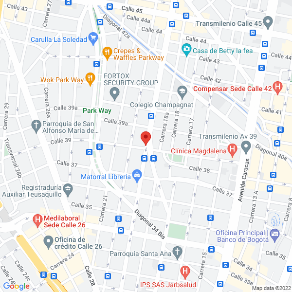 Mapa de Gilberto Eloy Arrieta Alvarez