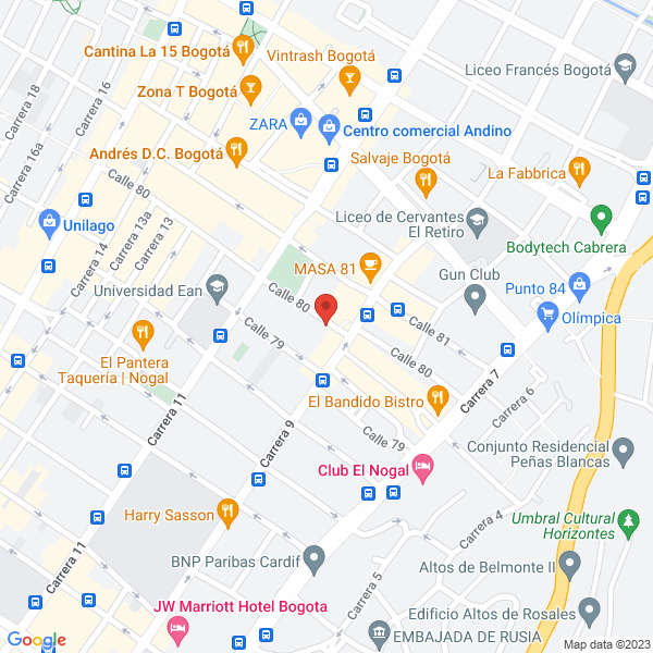 Mapa de Fundación Santillana Para Iberoamérica
