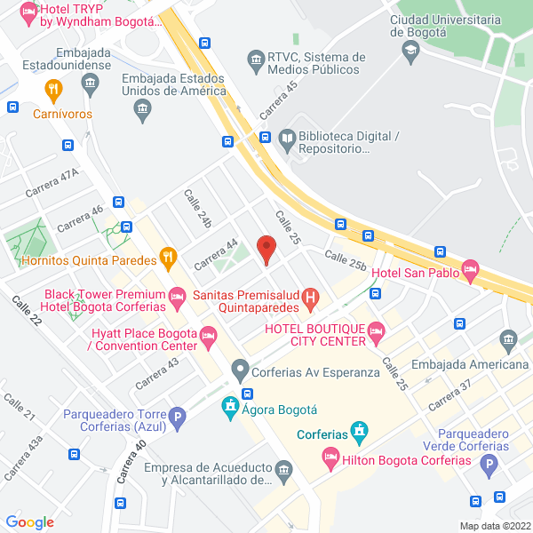 Mapa de Colegium Region Andina Ltda