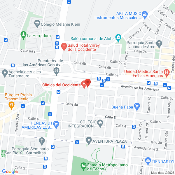 Mapa de Laboratorio Clínico García Y Asociados S.A.S.