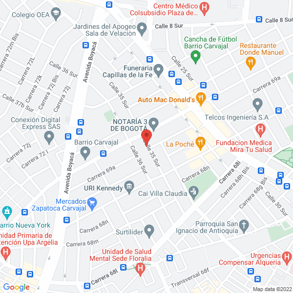 Mapa de Colkcarvajal