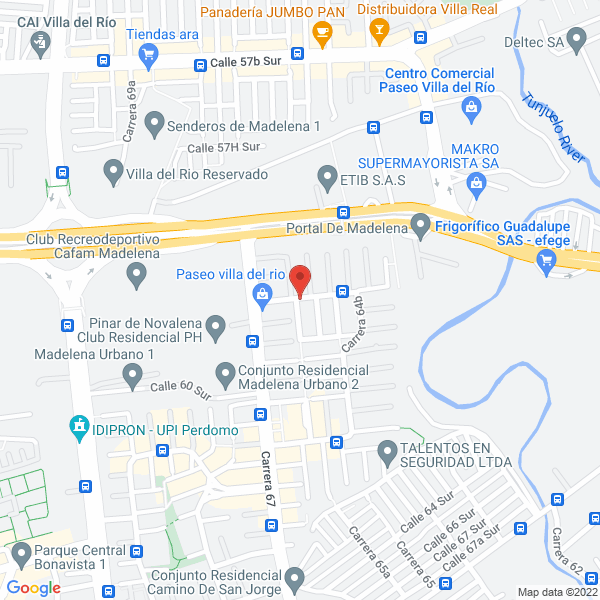 Mapa de Jesús Antonio Bernal Romero
