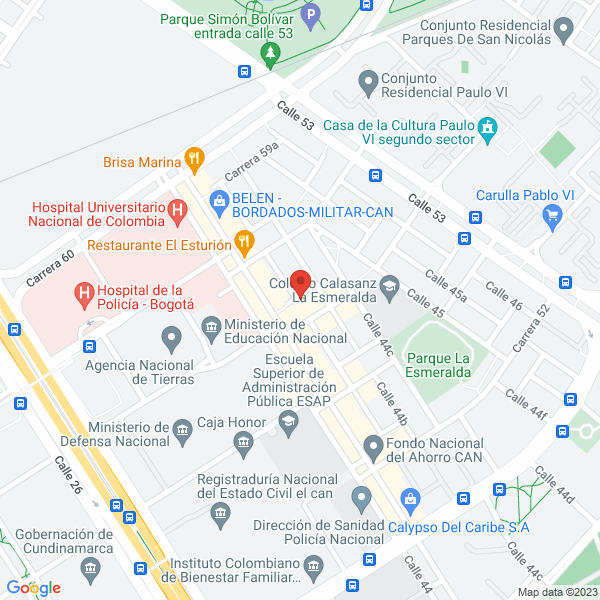 Mapa de Fundación Colombiana De Tiempo Libre Y Recreación