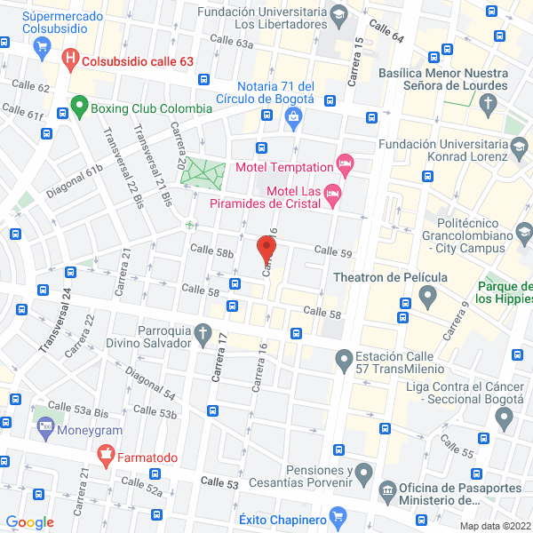 Mapa de Arcillas Y Gredas De Colombia Ltda.