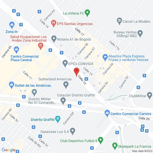 Mapa de Grupo Conra S.A.S.