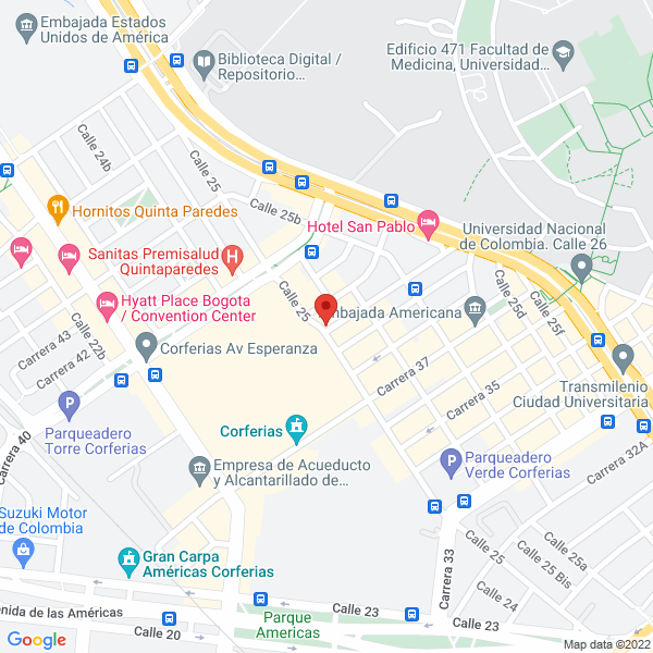 Map of Representaciones Caldi Ltda.