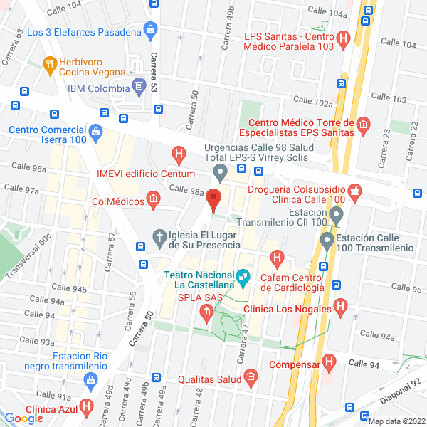 Mapa de Diagnosticentro La Feria