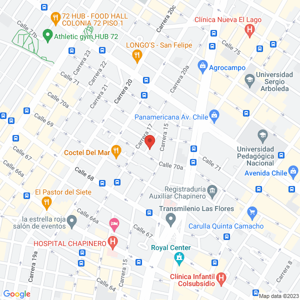 Mapa de Inversiones Y Construcciones Cañón Hnos. Ltda.