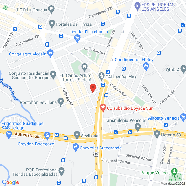 Mapa de Motel Y/O Amoblados El Romance