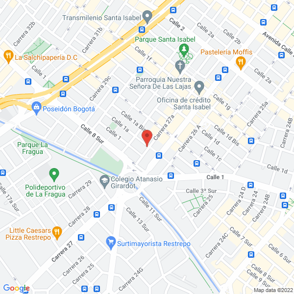 Mapa de Contactos Y Empaques Ltda.