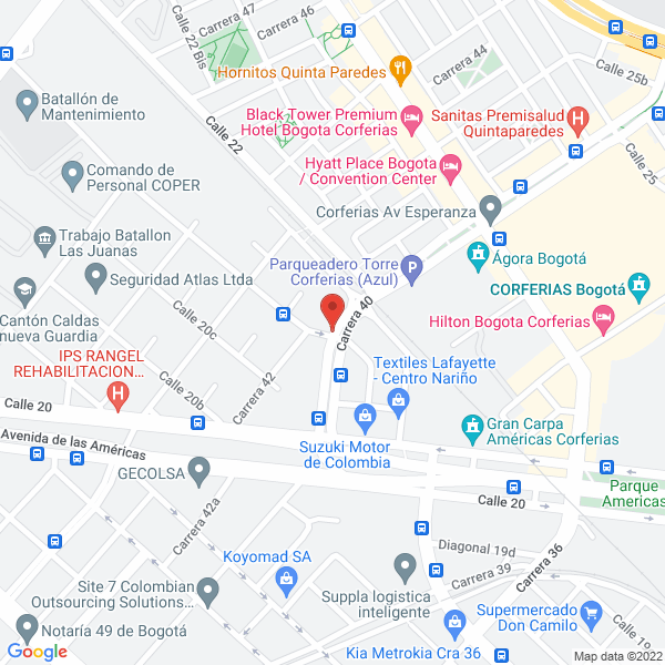 Mapa de Idear Seguridad Ltda