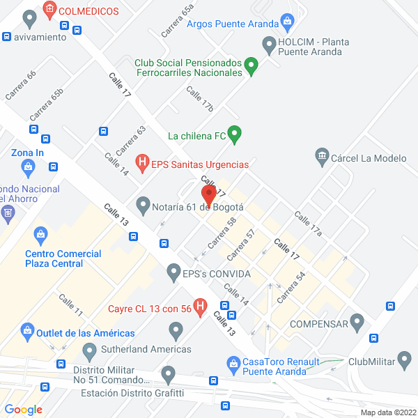 Mapa de Fábrica De Jabones El Puma