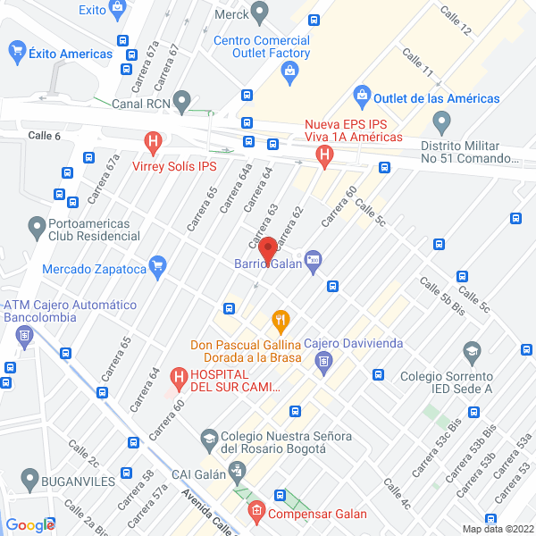 Mapa de Gráficas Intercolor Ltda.