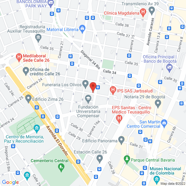 Mapa de Holos Communicatio Cía Ltda