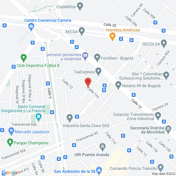 Mapa de Valvulas Saval S.A.S.
