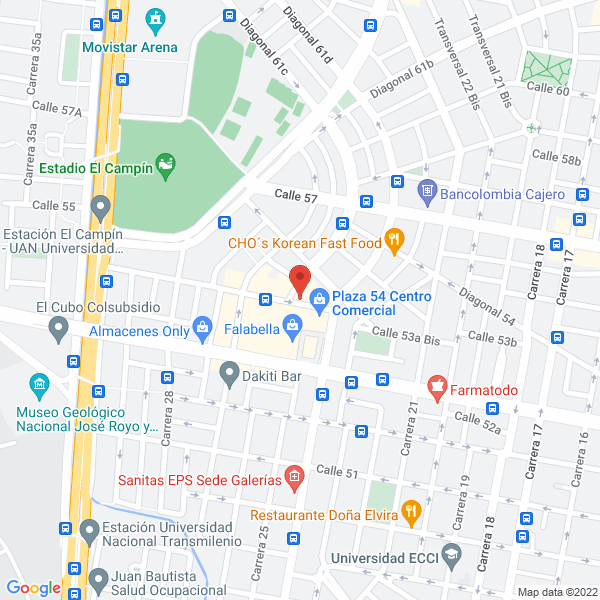 Mapa de Clínica Oral Integral Mm S.A.S.