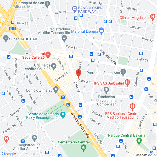 Mapa de Sociedad De Cobertura Y Protección Ltda.