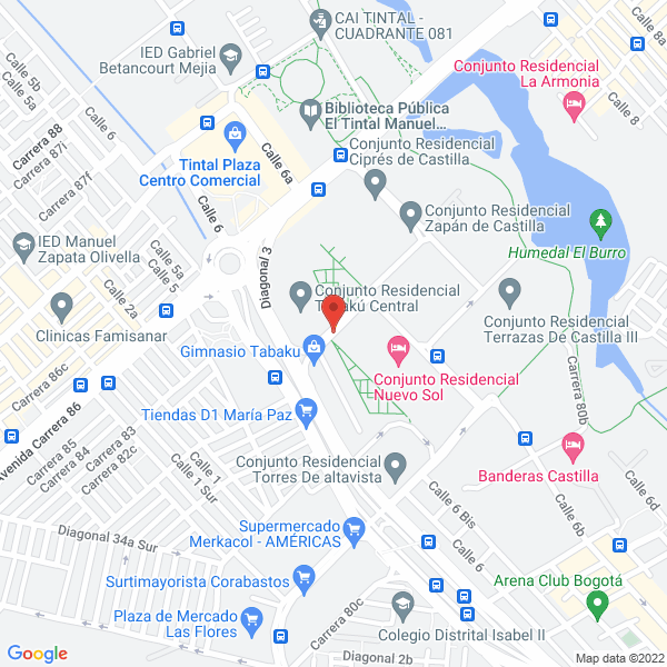 Mapa de Sara Corrales S.A.S.
