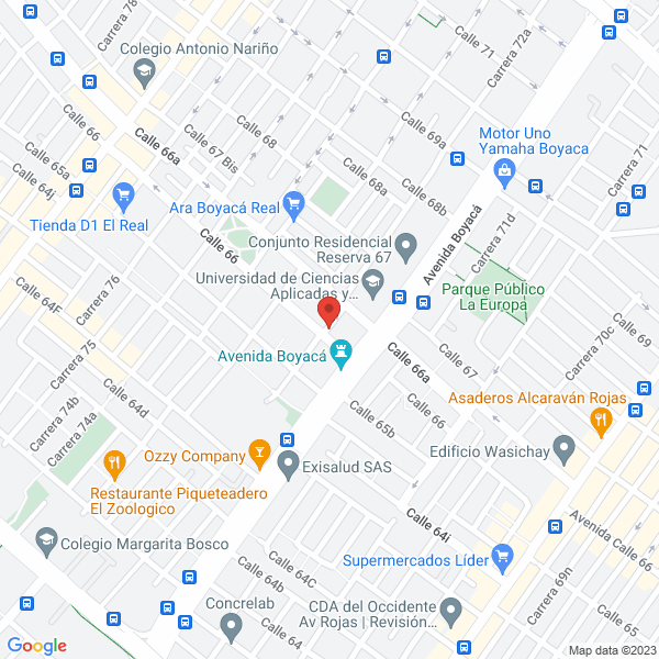 Mapa de Profesionales En Prevencion Integral En Salud Ocupacional S.A.S.