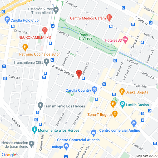Mapa de Administrando Espacios Ltda.