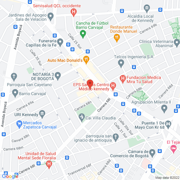 Mapa de Suministros Y Partes Industriales Ltda.