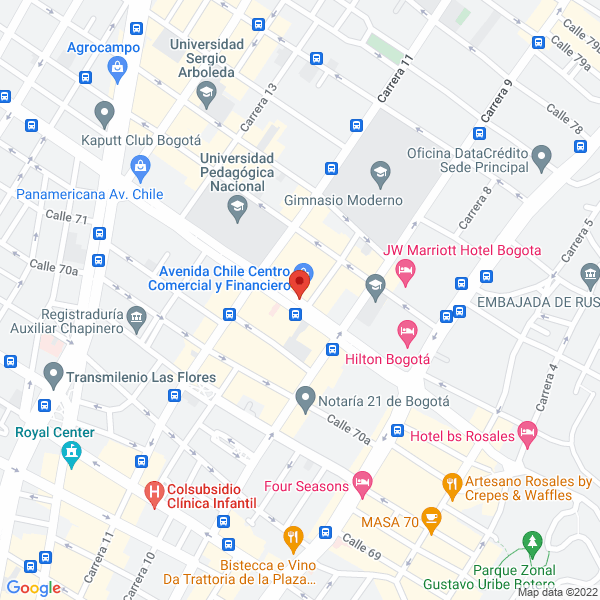 Mapa de Roa & De Mendoza S.A.S.
