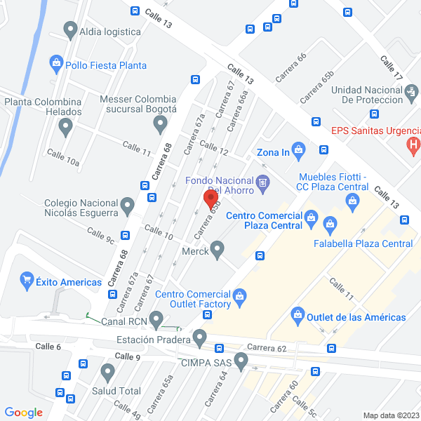 Mapa de Intertraders Comercializadora Internacional Ltda.