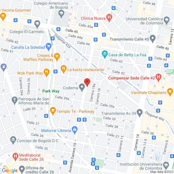 Mapa de Instituto Tecnológico De Colombia