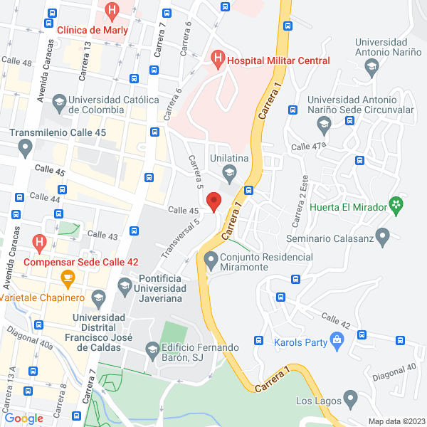 Mapa de Corporación De Acción Social Para La Organización Comunitaria Luz Verde