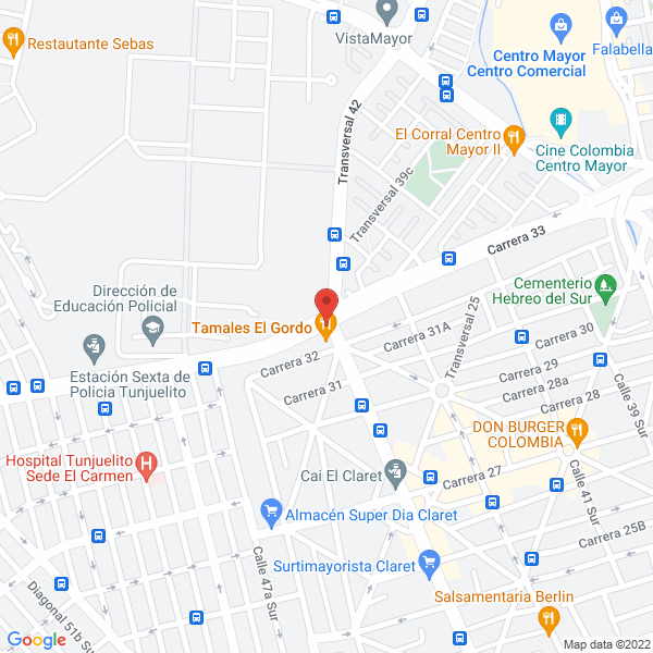 Mapa de Fábrica De Tamales De La 32