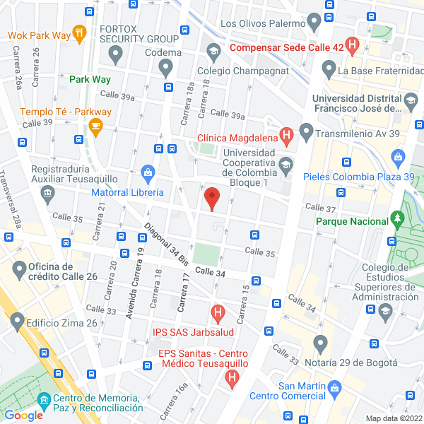 Mapa de Rubica Consultores S.A.S.
