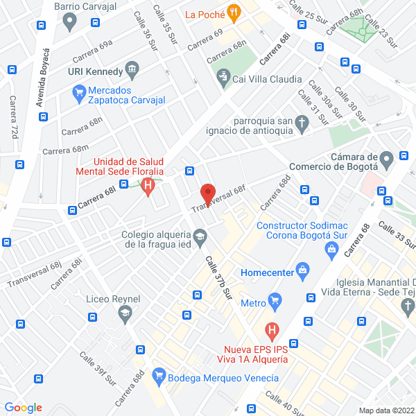 Mapa de Manufacturas Y Diseños Plásticos Ltda.