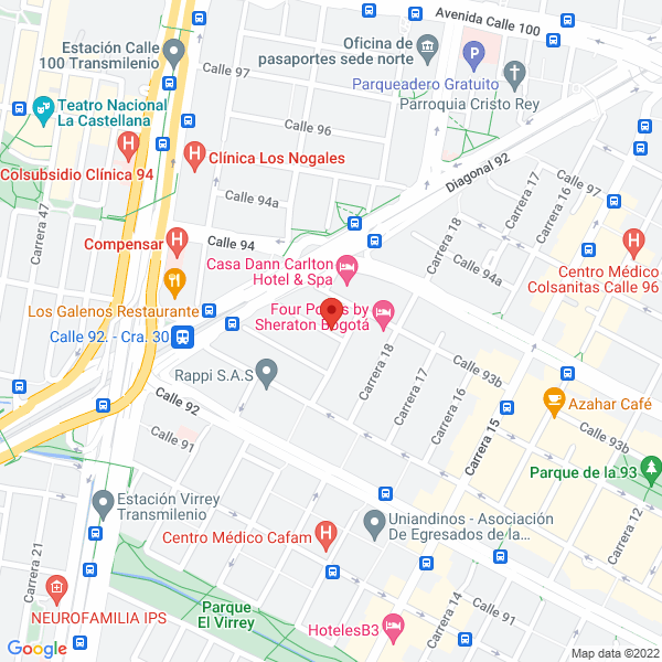 Mapa de Escuela Internacional De Negocios