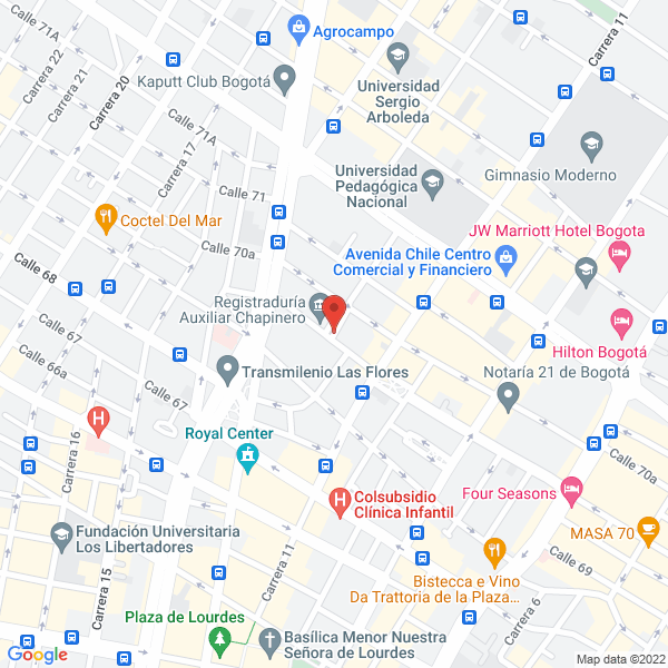 Mapa de Inmobiliaria Panamericana Y CIA. Ltda.