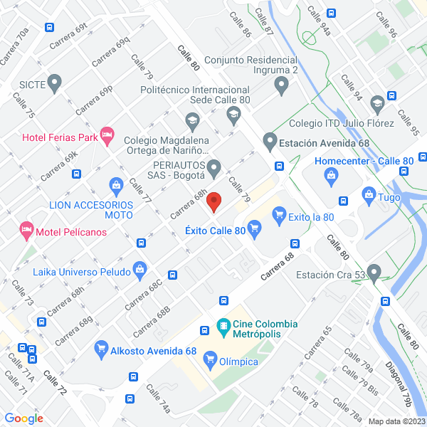 Mapa de Rioflex & Cía Ltda.