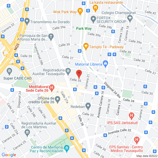 Mapa de Hogar Infantil La Hormiguita