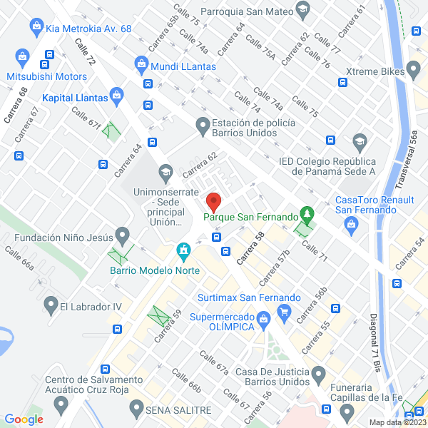 Mapa de Comercializadora Grupo 4 Construcciones S.A.S