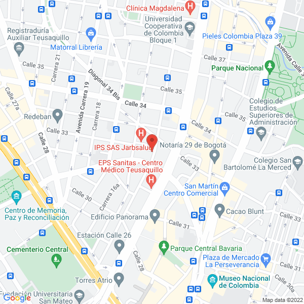 Mapa de Sutec Colombias.A.