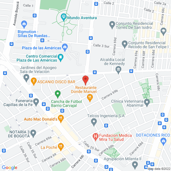 Mapa de Cantiplast S.A.S.