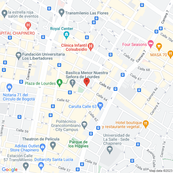 Mapa de Fundación Espeletia Centro De Desarrollo Tecnológico Para La Agroforestación