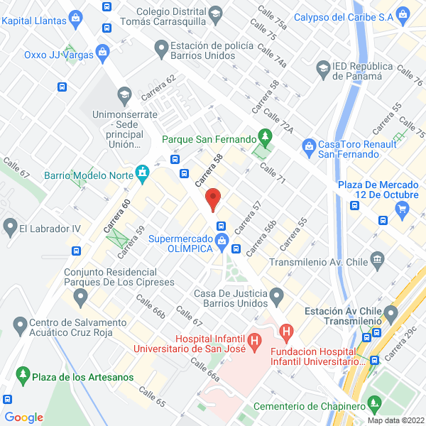 Mapa de Inversiones Y Servicios Geomana Ltda.