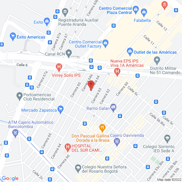 Mapa de Mk Inversiones Ltda