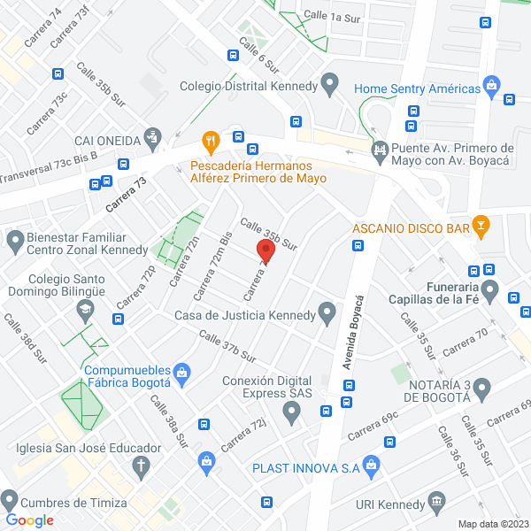 Mapa de Refrigeración Industrial Thermocold S.A.S.