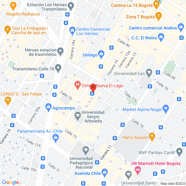 Mapa de Corporación Ocasa