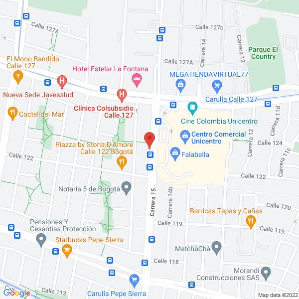 Mapa de Marmoles Bogotá