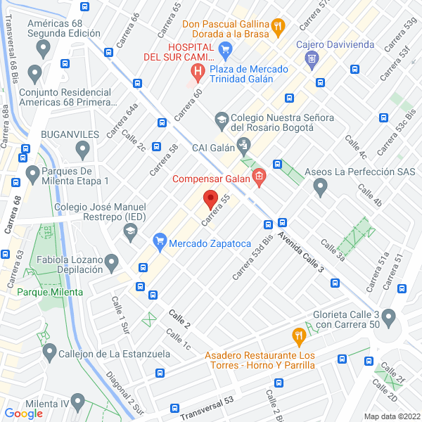 Mapa de P&M Impresores Ltda.